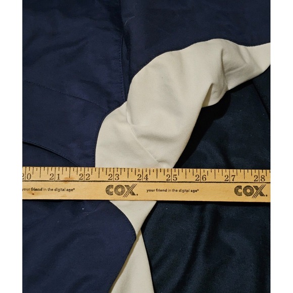 VINTAGE 90's Nike Soccer Windbreaker Silver‎ Tab Jacket Navy Mens Size L - Picture 6 of 6